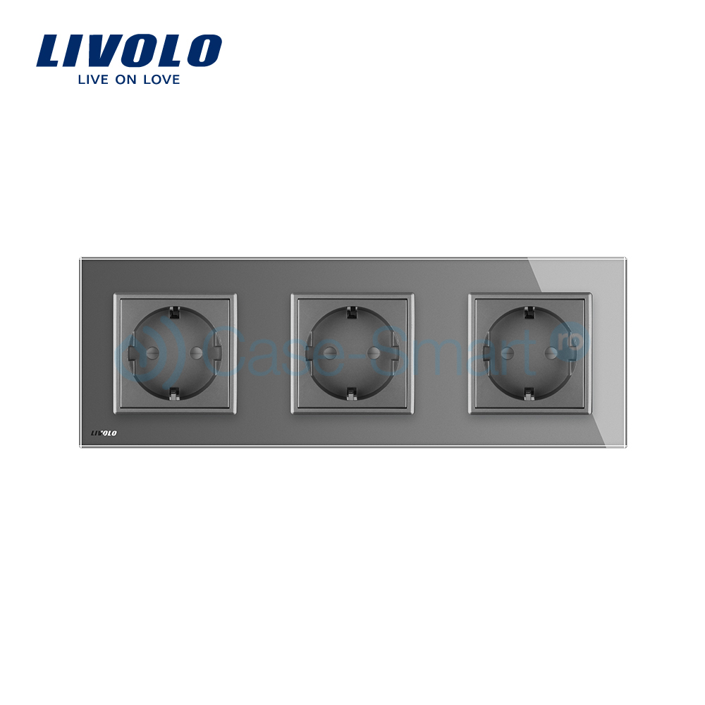 Priza Triplă Livolo cu Ramă Sticlă | Design Modern - imagine 16