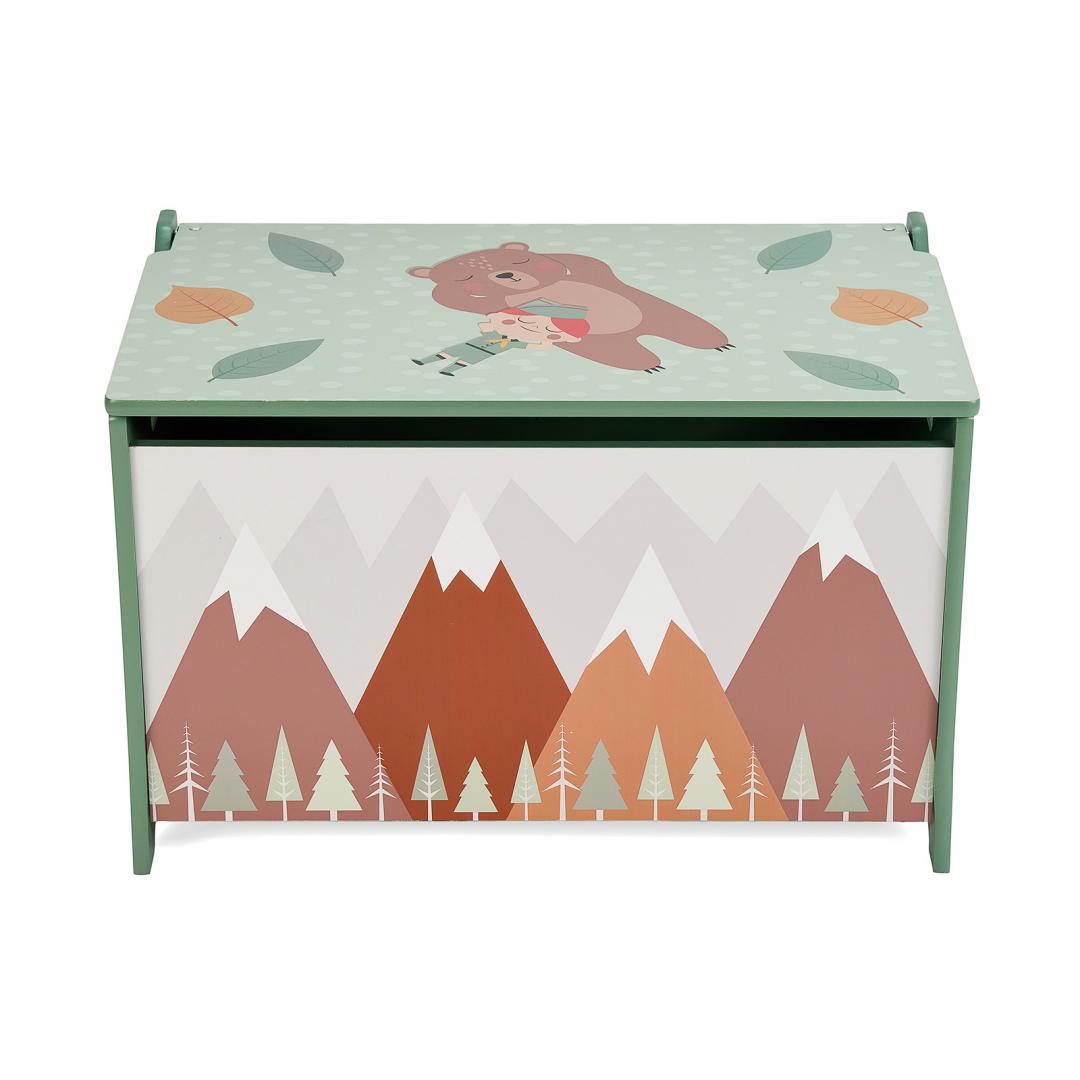 Bancuta cu Depozitare Green Forest U-grow - Cutie Jucarii