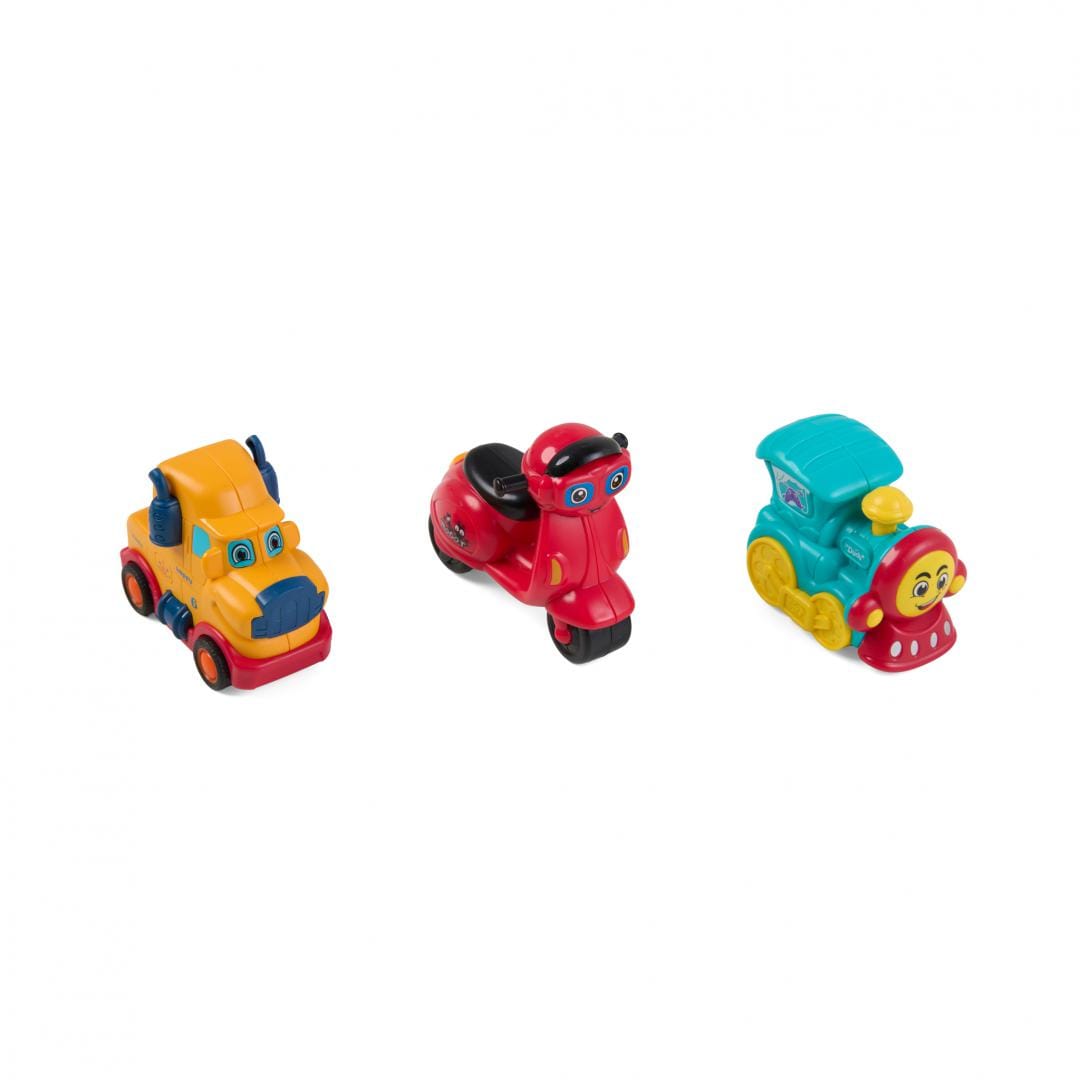 Set 3 Mașinuri prin Inerție MOMKI, fără Baterii - imagine 5