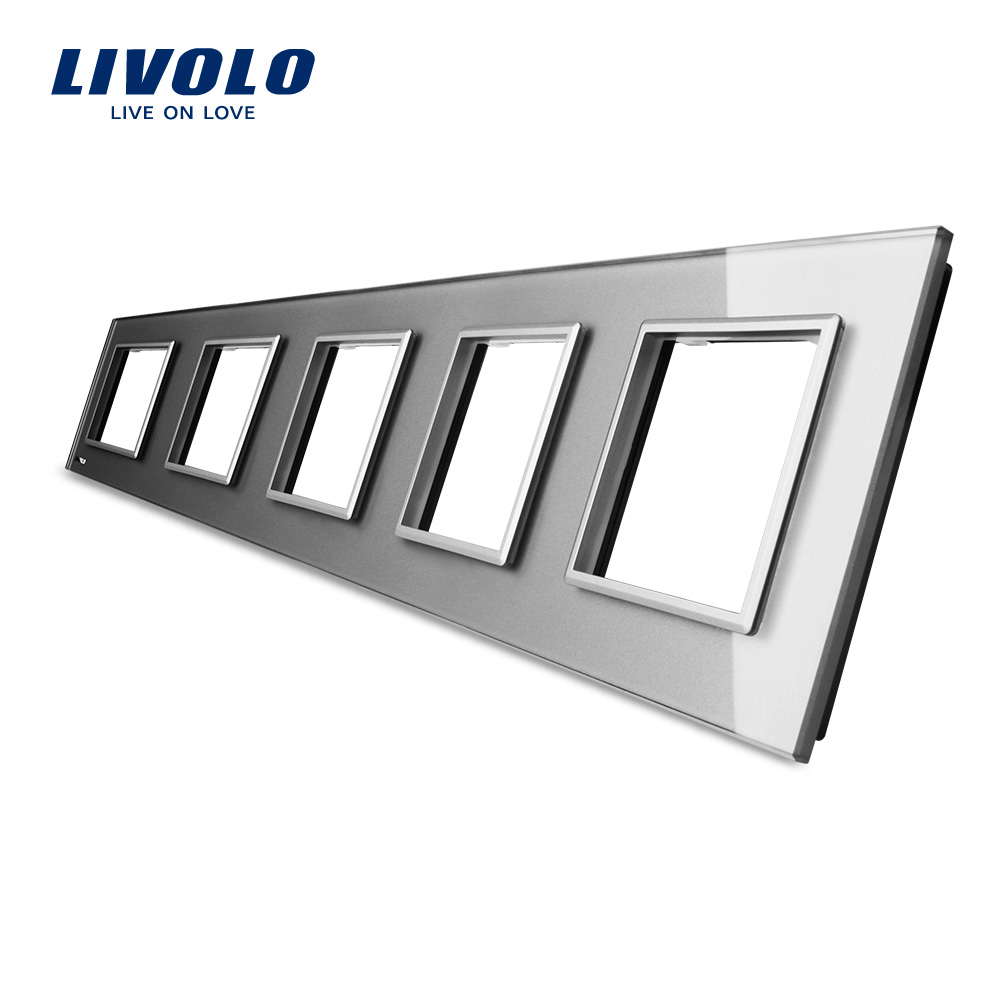 Rama Cvintuplă Sticlă Livolo, Panou Crystal - imagine 19