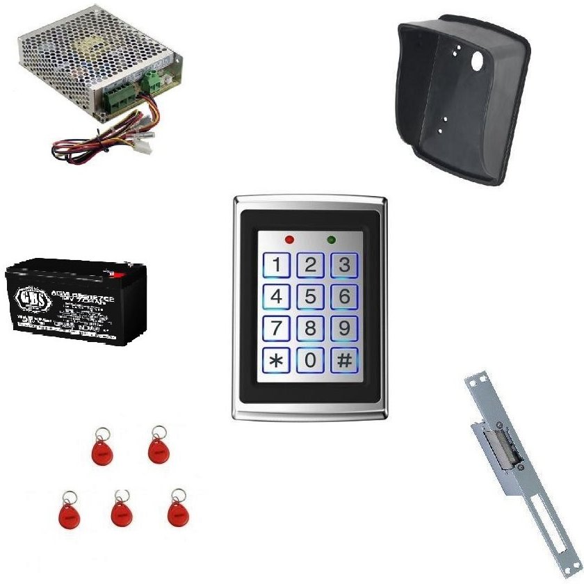 Kit control acces Oem4 cu tastatură, 5 tag-uri, back-up