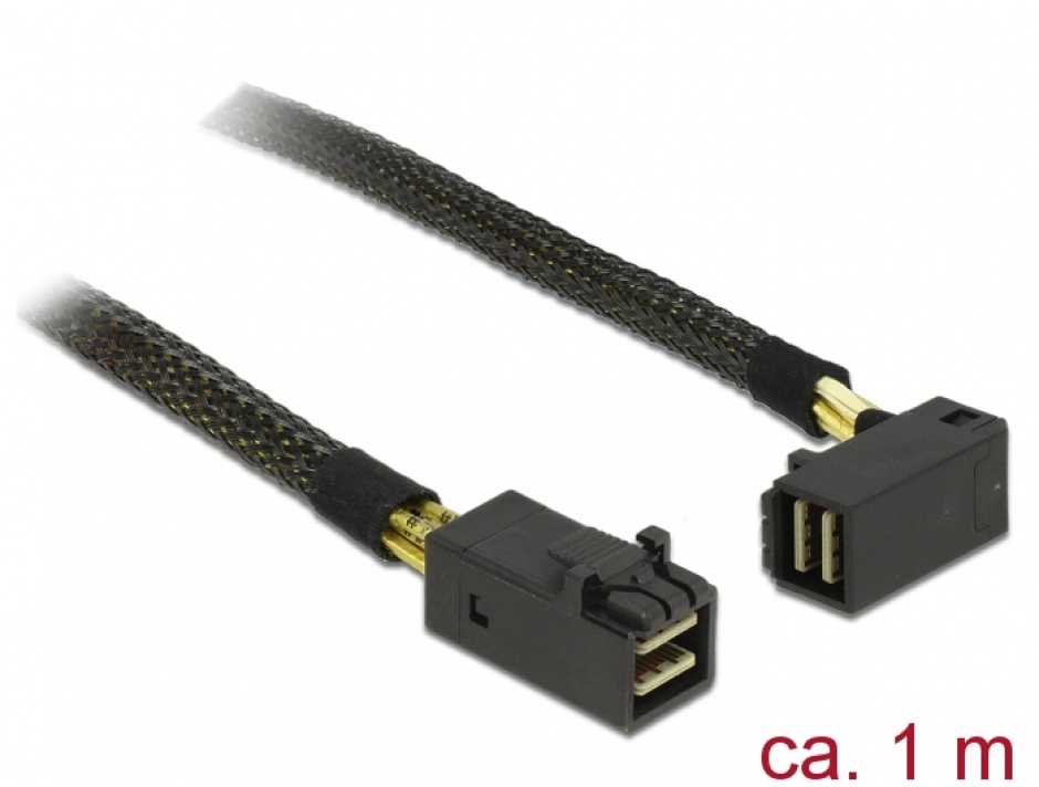 Cablu Delock Mini SAS HD 90° 1m