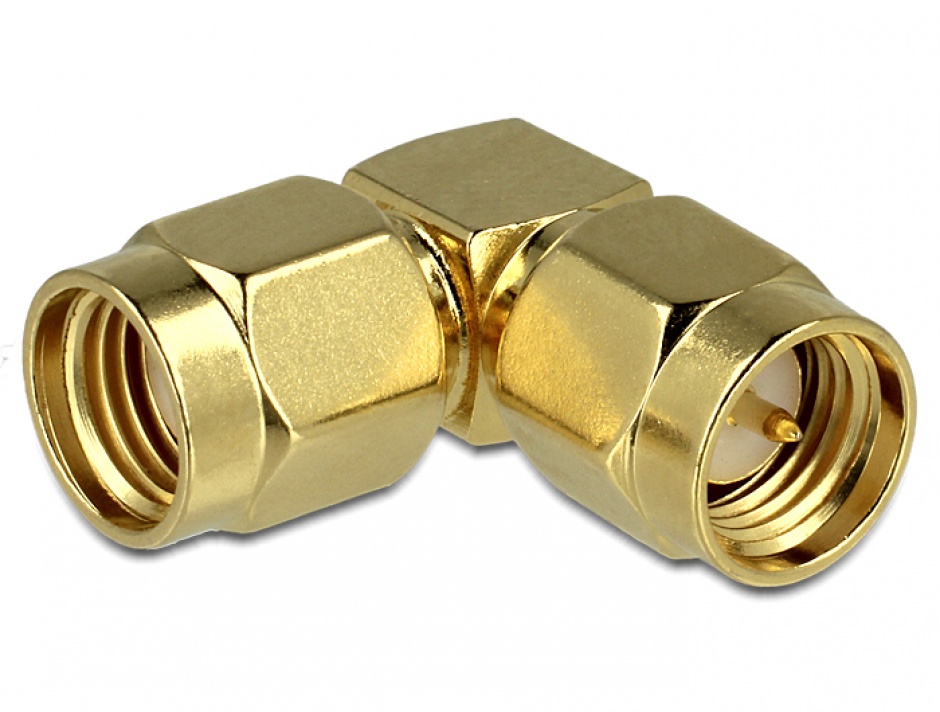 Adaptor RP-SMA la SMA 90° Delock