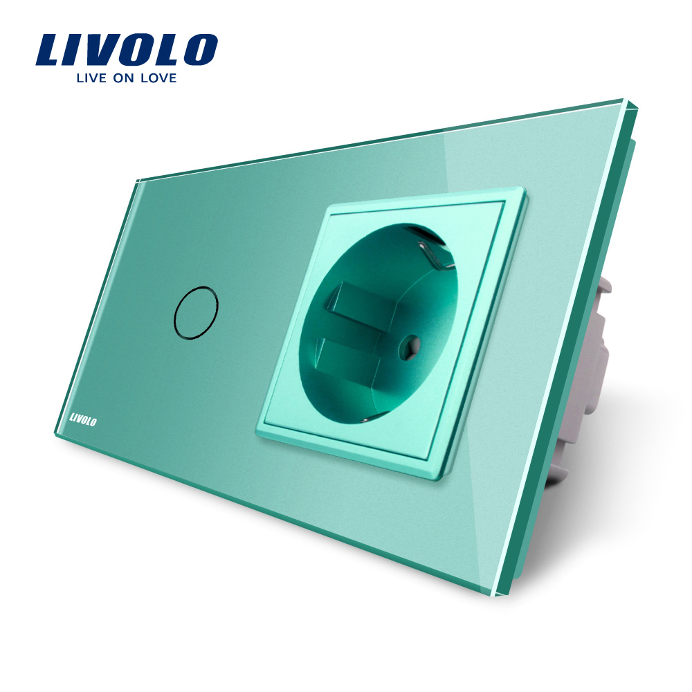 Intrerupator si Priza Livolo cu Touch si Rama Sticla - imagine 9