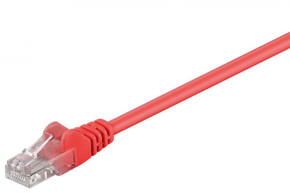 Cablu UTP Cat 5e 0.25m Rosu OEM