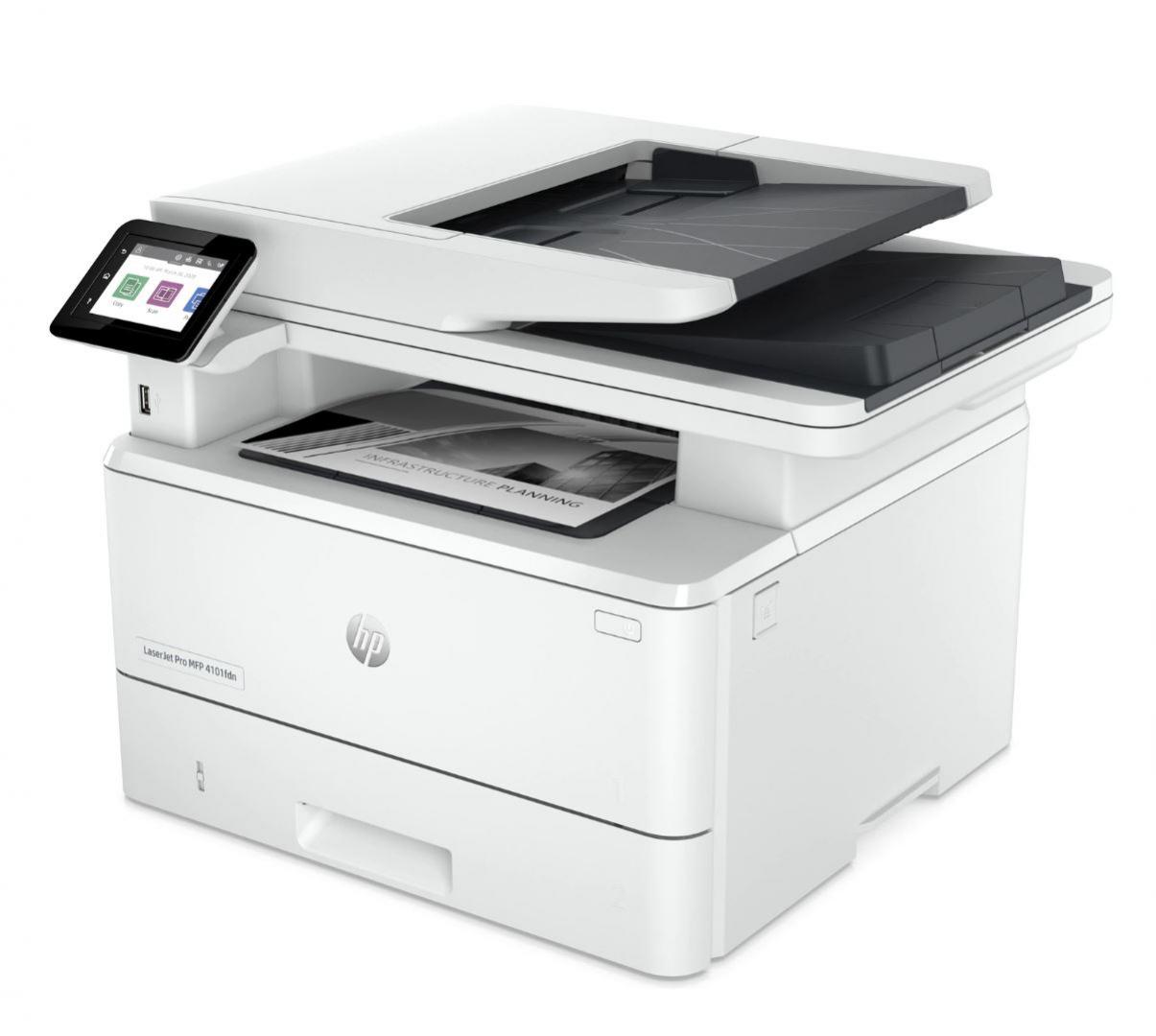 Multifunctional HP LaserJet 4102DW Laser Mono 40ppm WiFi - imagine 3