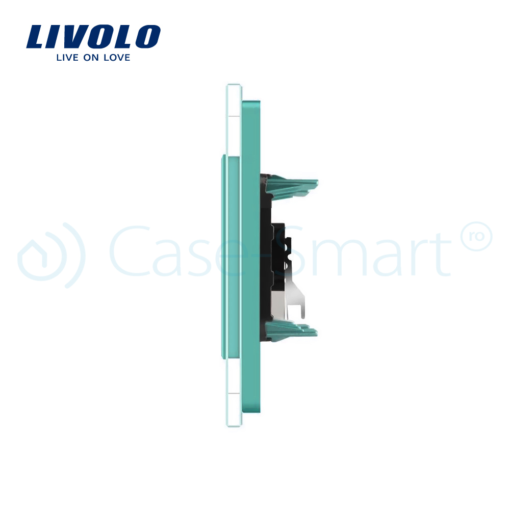 Priză Dublă Audio Livolo cu Ramă Sticlă - imagine 12