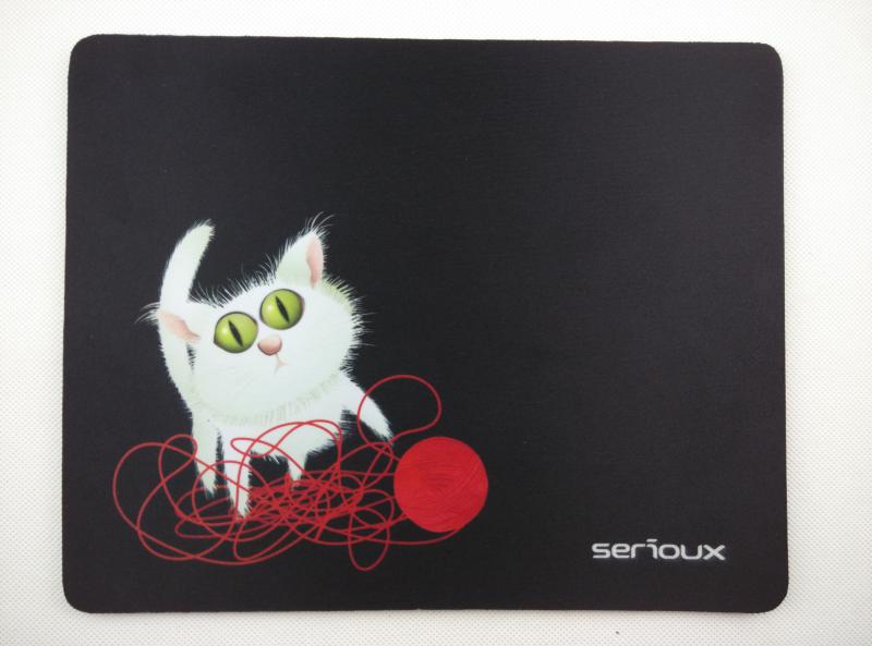 Mouse Pad Serioux Cat and Ball - Suprafata Textila 250x200mm