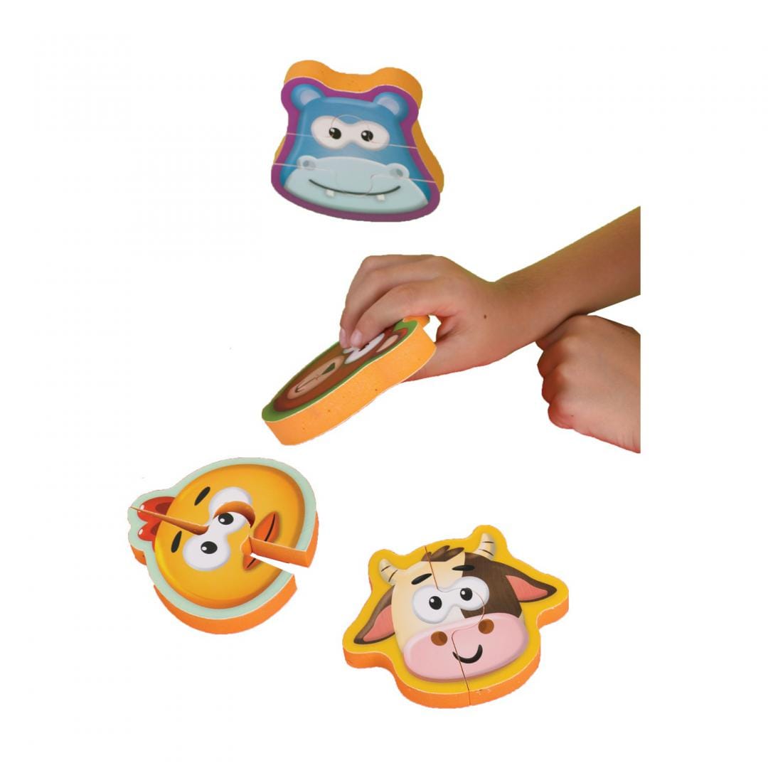 Puzzle Bebe Din Spuma 21 piesi - Casuta de Joaca Educativa - imagine 8