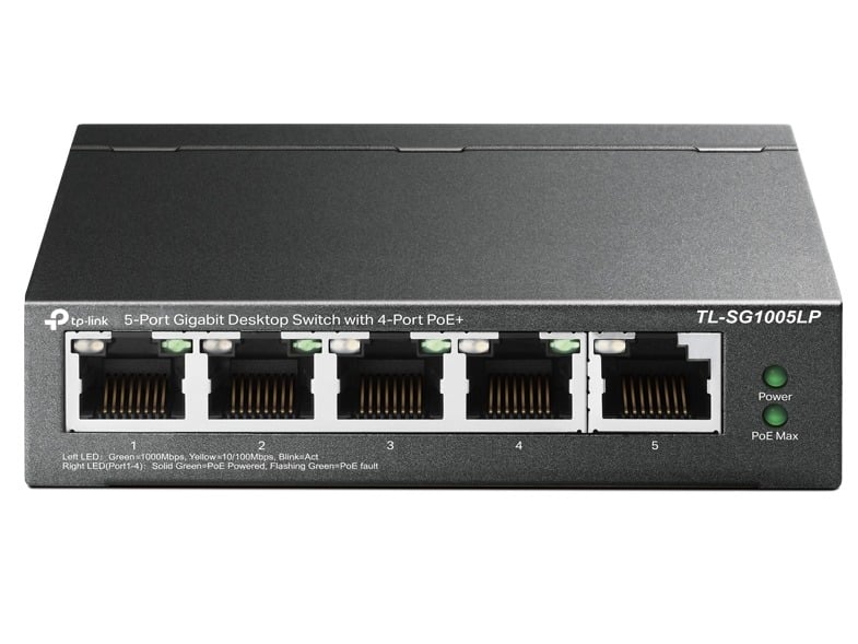 Switch TP-Link 5 Porturi PoE+ 40W Plug&Play