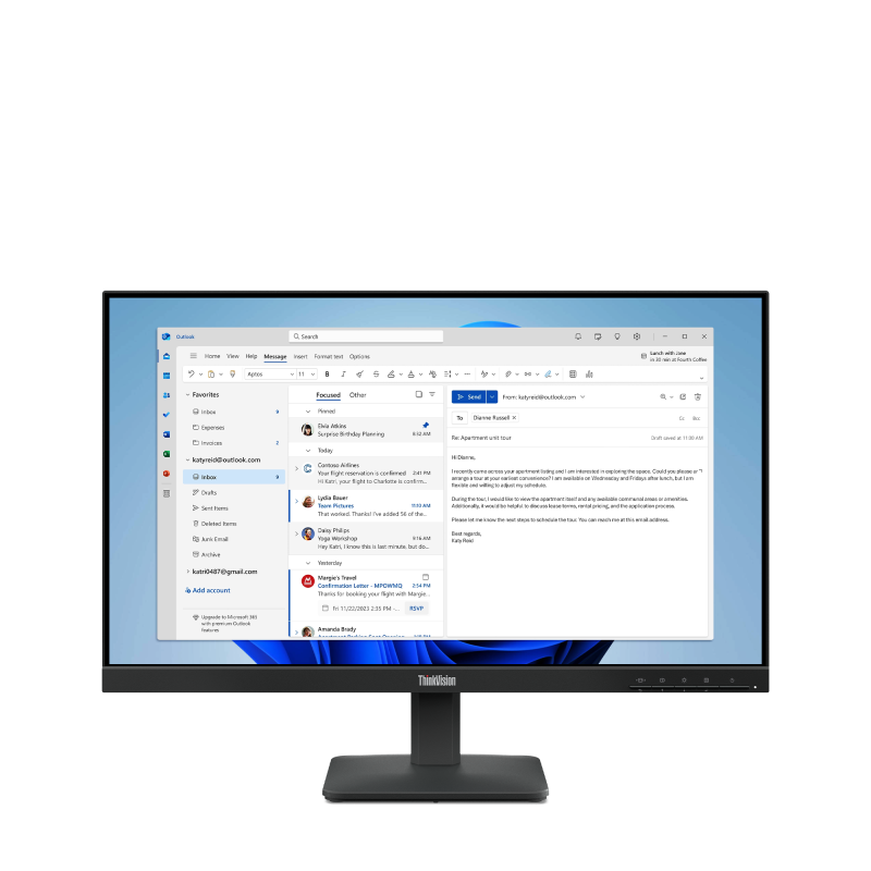 Monitor Lenovo ThinkVision S24-4e 23.8 IPS FHD 100Hz