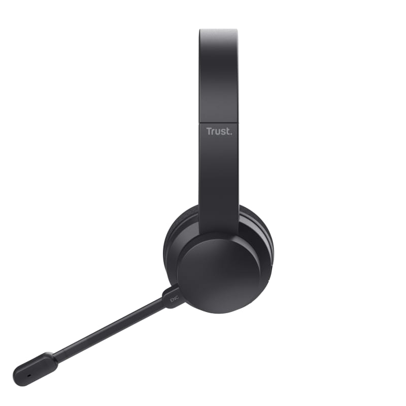 Casti Wireless Trust Ayda ENC Negru - Conectivitate Duala - imagine 2