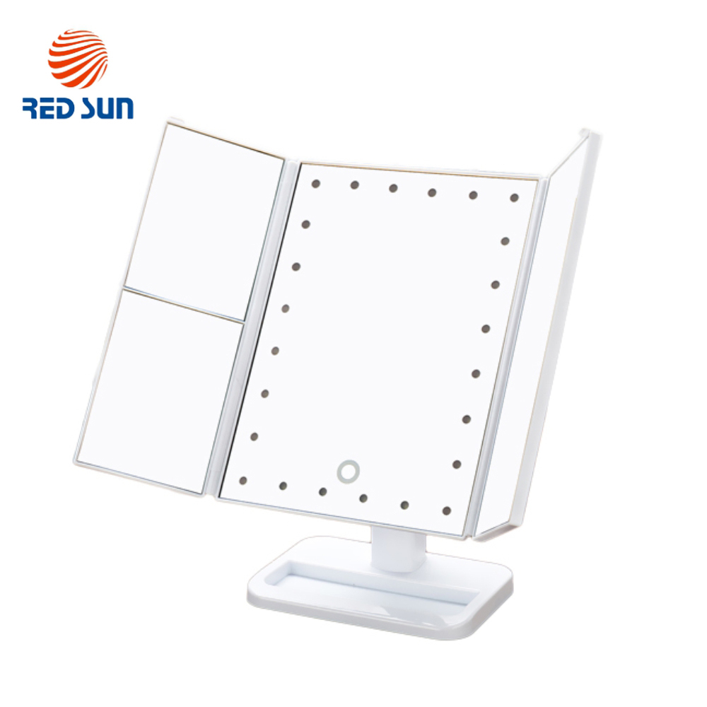 Oglindă Cosmetică Rotativă RedSun LED + Variator