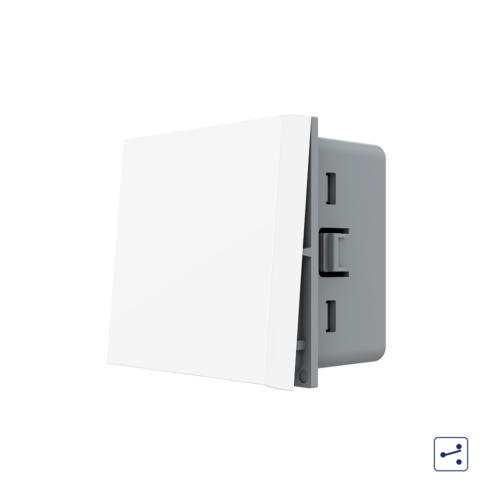 Întrerupător Simplu Mecanic 2 Module, Cap Cruce