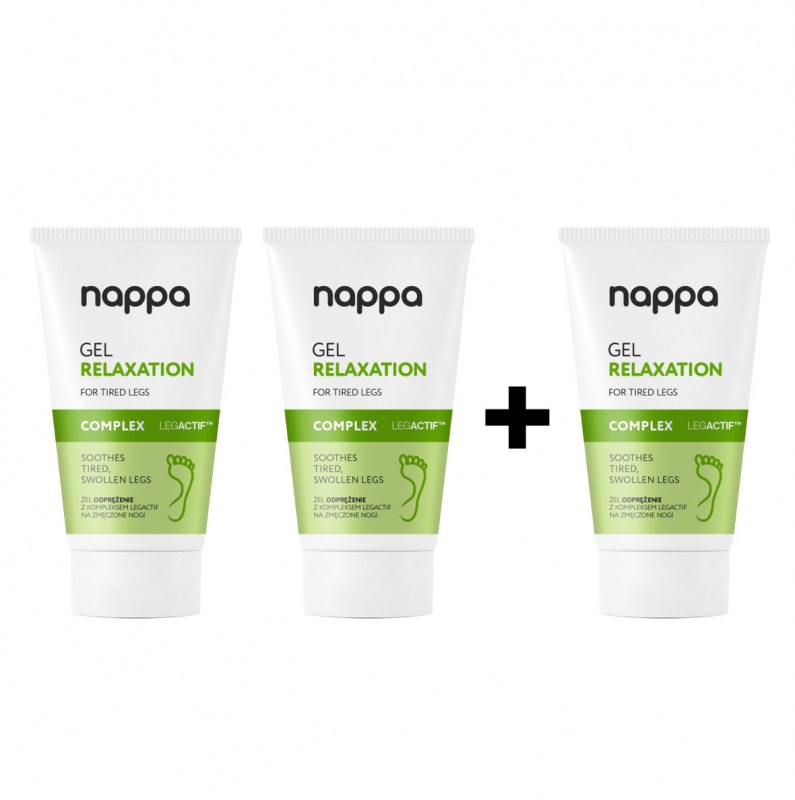 Set 2+1 Gratis Gel Relaxant Picioare Nappa Legactif 150 ml
