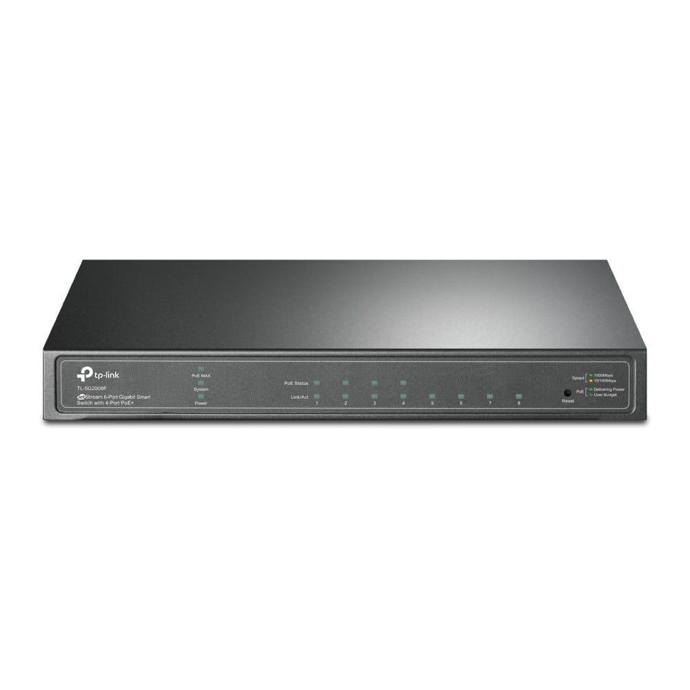 Switch TP-LINK TL-SG2008P 8 Porturi Gigabit PoE+ 65W - imagine 4