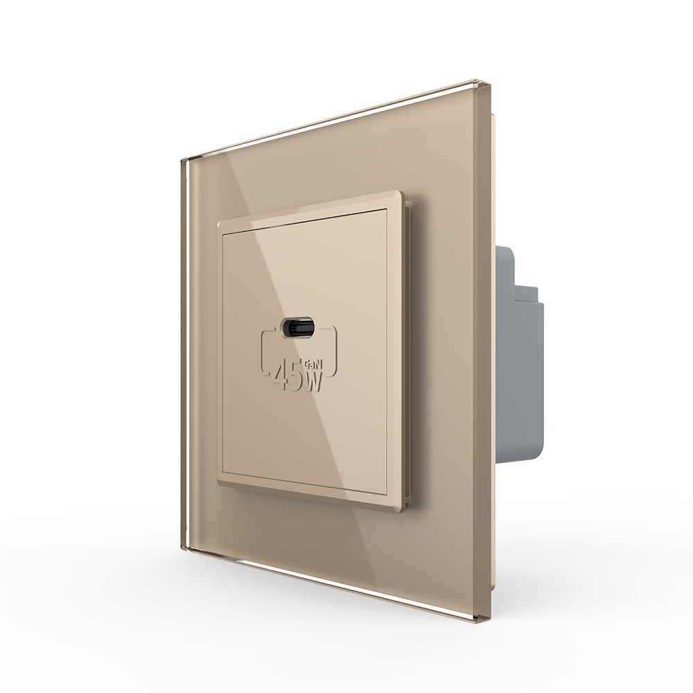 Priza USB Tip C Livolo, 45W, Rama Sticlă - imagine 9