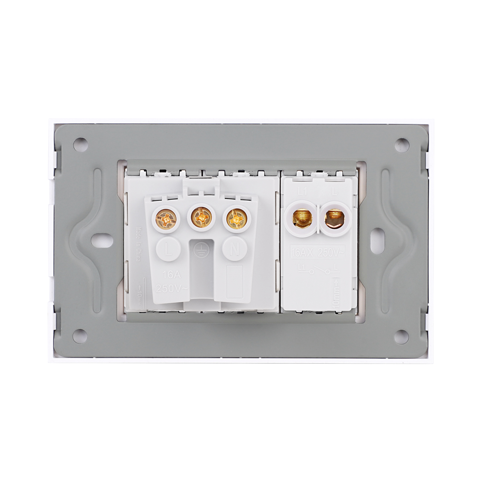 Intrerupator + Priza Sticla LUXION, IP44 - imagine 4