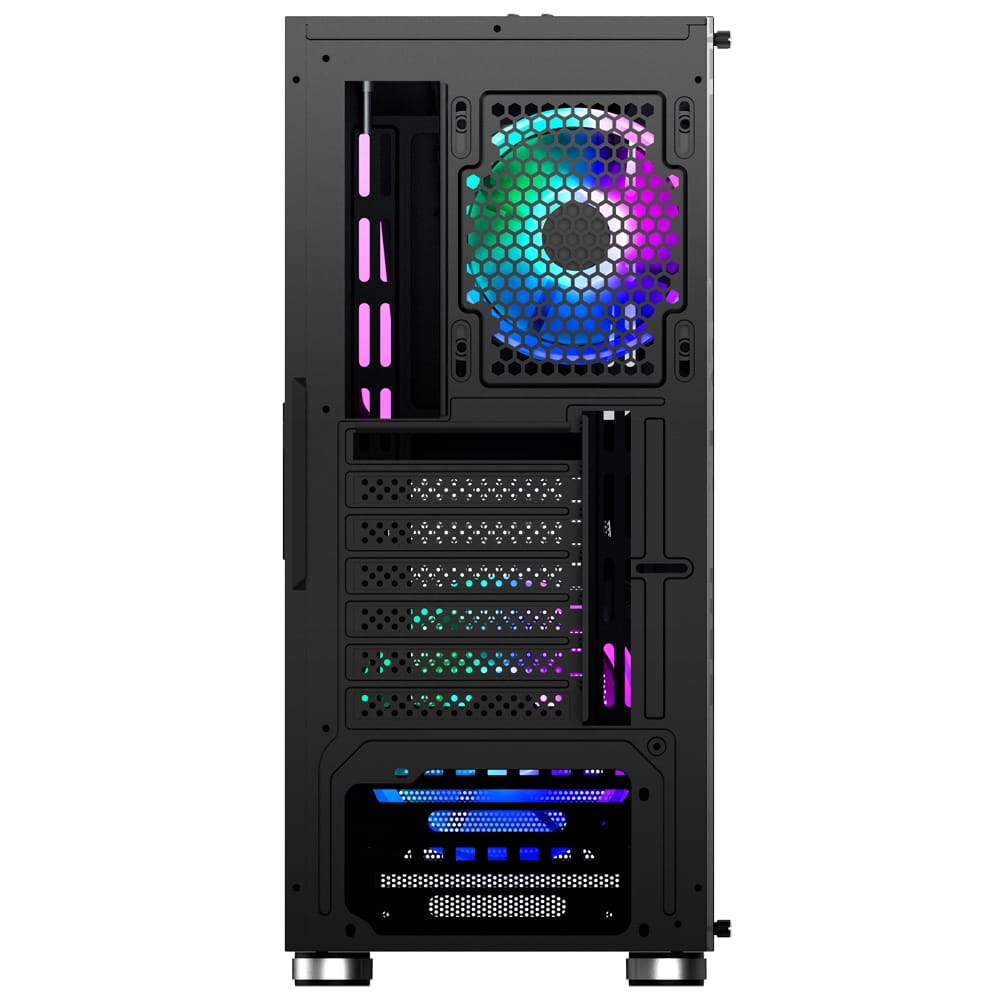 Carcasă PC NJOY Fort Mid Tower ATX Negru - Răcire Optimă - imagine 8