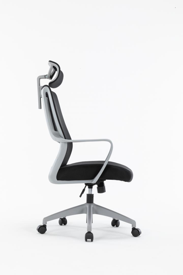Scaun Office SERIOUX Shark Ergonomic 150kg - Gri - imagine 2