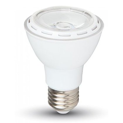 Bec LED V-TAC PAR20 E27 8W, Alb Rece