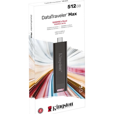 Memorie USB Kingston DataTraveler MAX 512GB, USB 3.2 Gen 2, Negru - imagine 3