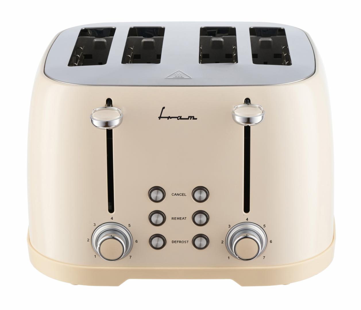 Prajitor de Paine Fram FTP-800CR 4 Felii Crem 1600W