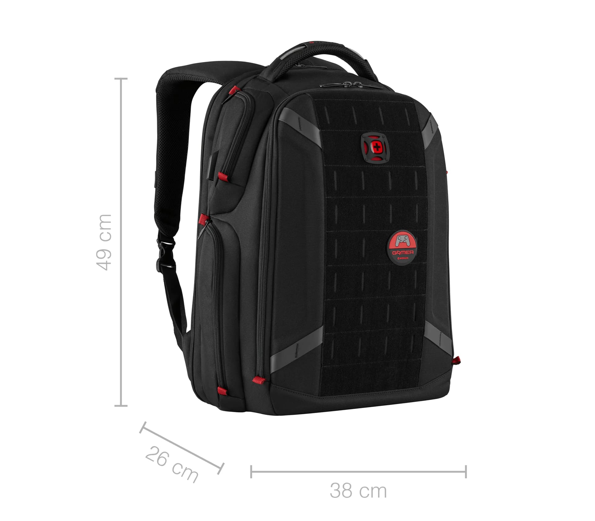 Rucsac Gaming Wenger PlayerOne 17.3" Negru - Protecție Premium - imagine 18