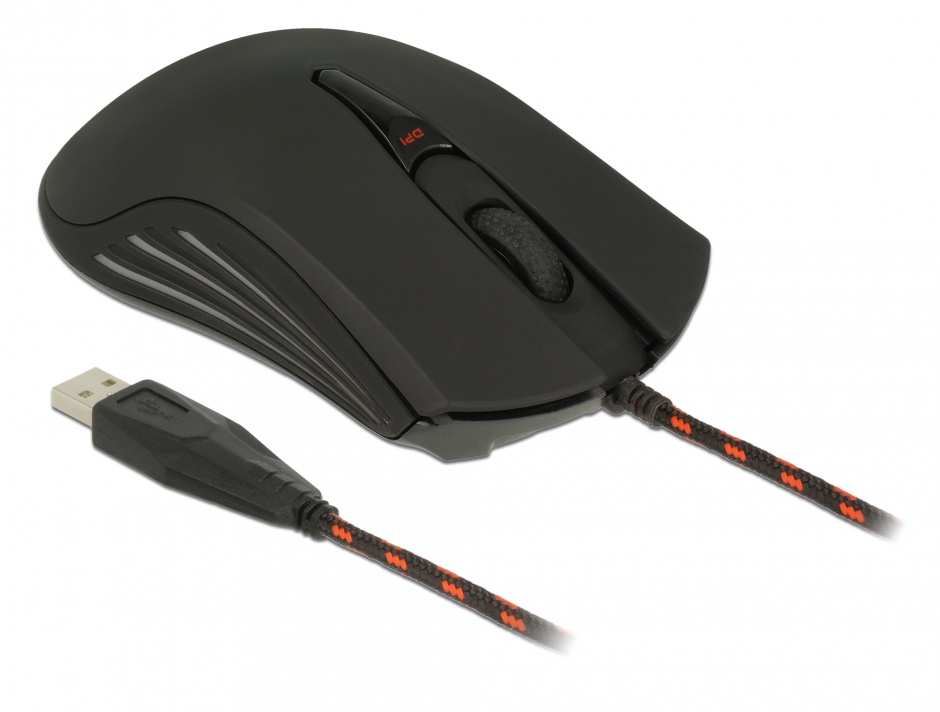 Mouse Gaming Delock 4800 DPI USB Negru