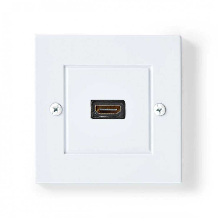 Priza Perete HDMI 4K Nedis | Alb, 60Hz