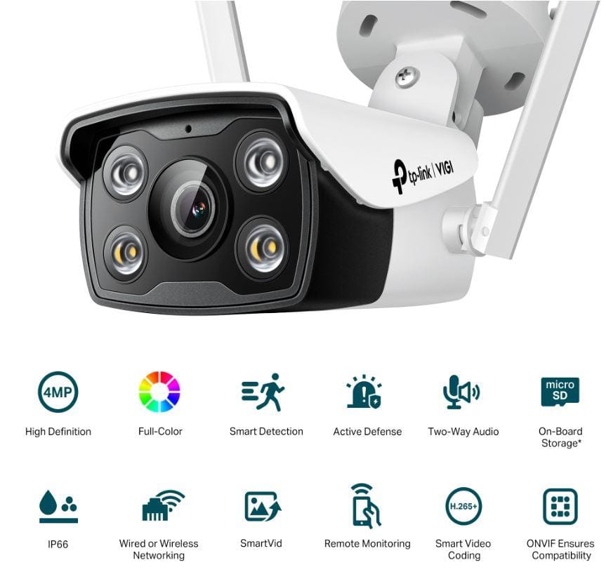Camera Supraveghere WiFi Outdoor TP-Link VIGI C340-W 4MP - imagine 3