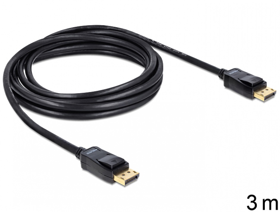 Cablu DisplayPort 1.2 4K 3m Delock