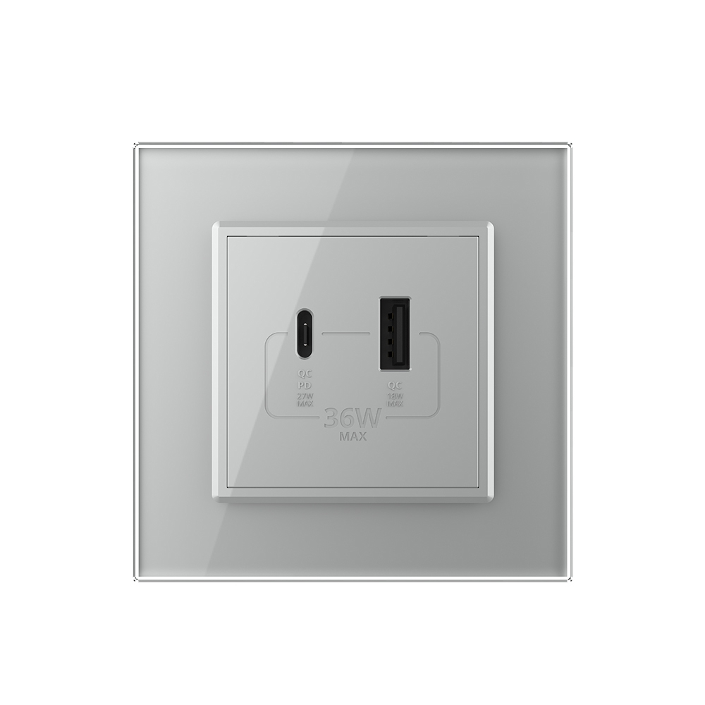 Priza USB-C Livolo Rama Sticla 36W Incarcare Rapida - imagine 14