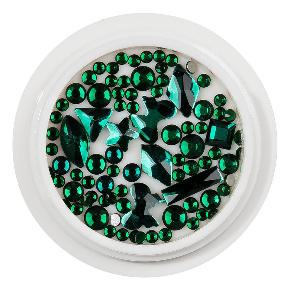 Cristale Unghii LUXORISE Emerald, Strasuri pentru Manichiura