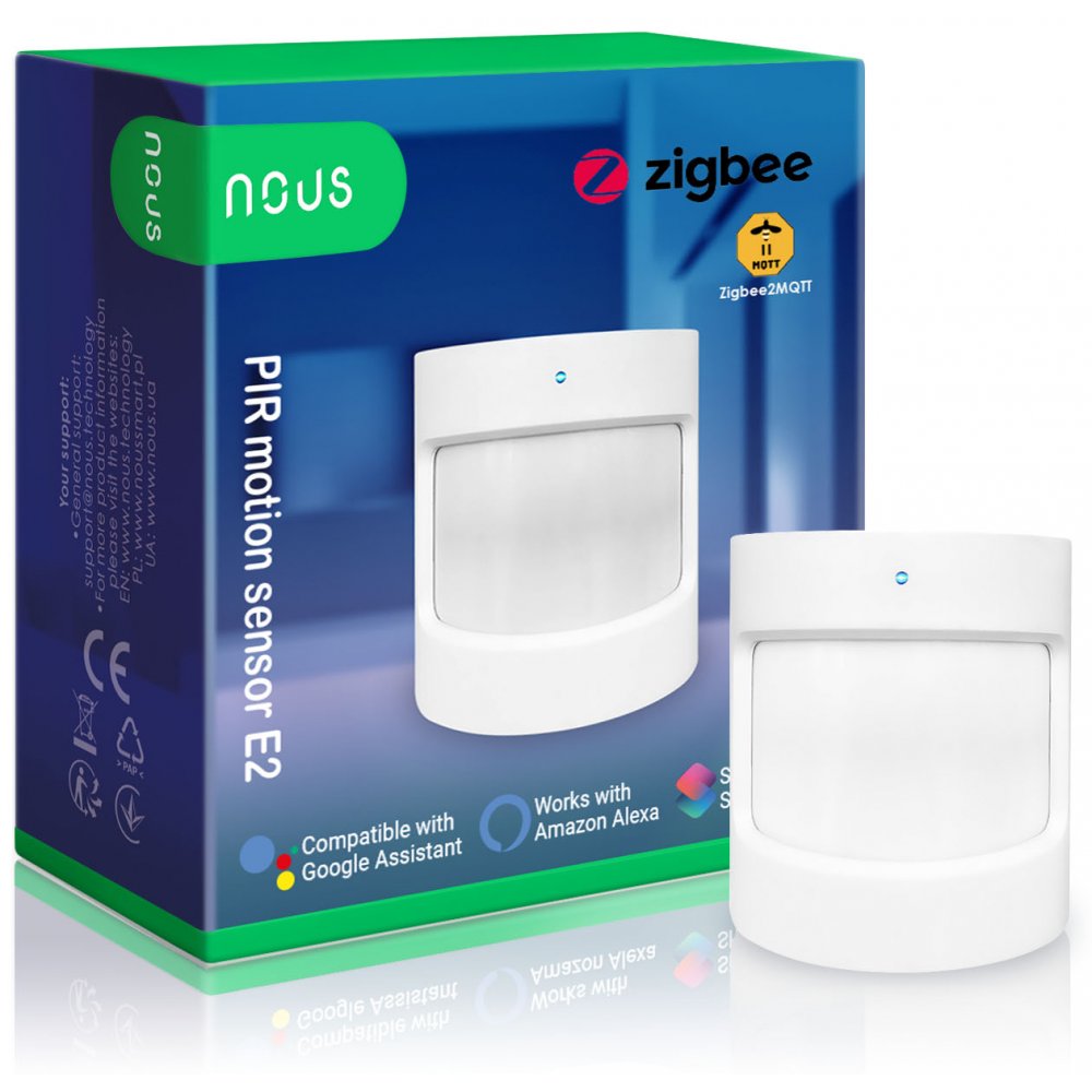 Senzor PIR ZigBee Nous E2 | Smart Home Security - imagine 1
