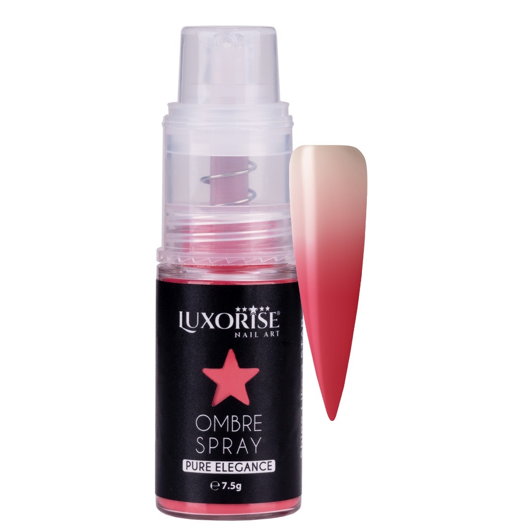 Spray Ombre Nail Art Luxorise Pure Elegance Red