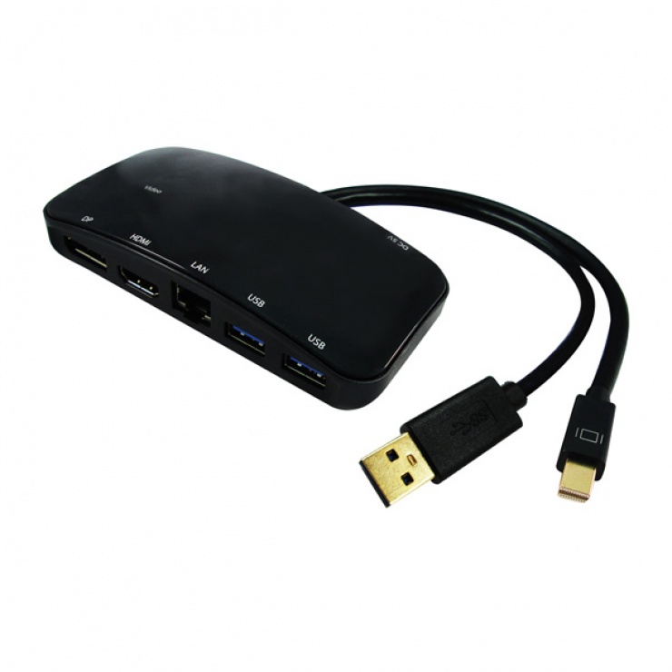 Docking Station Value 2xUSB 3.0, HDMI, DP, LAN Gigabit