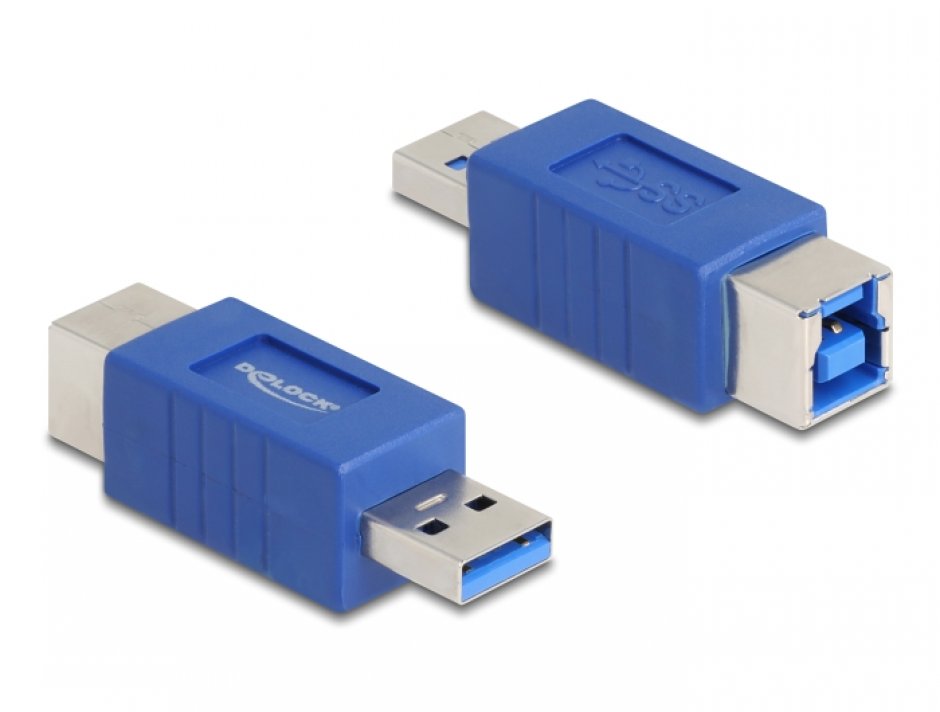 Adaptor Delock USB 3.0 A la B, 5 Gbps