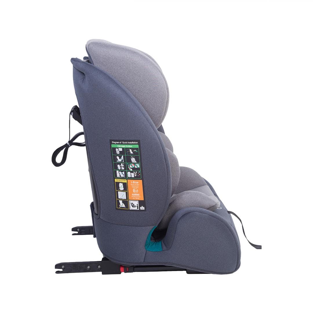 Scaun Auto U-Grow 15 luni-12 ani, ISOFIX, Top Tether, Gri - imagine 4