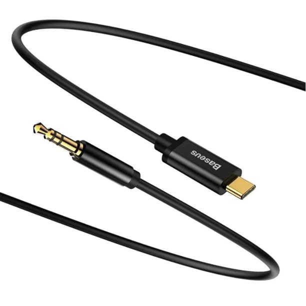 Cablu Audio USB-C la Jack 3.5mm Baseus Yiven 1.2m Negru - imagine 2