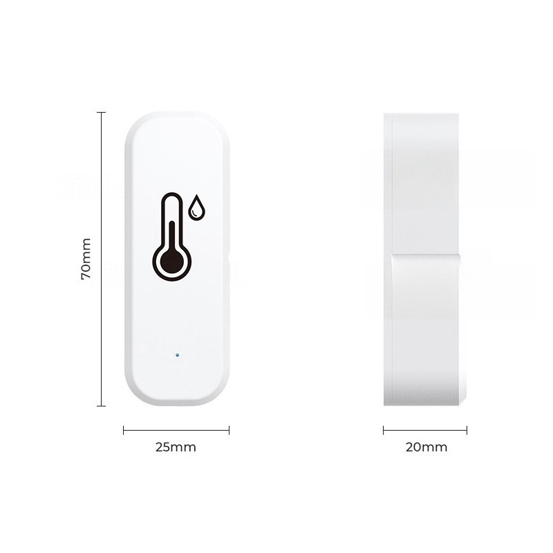 Senzor Temperatura si Umiditate LUXION Wi-Fi, App Tuya - imagine 4