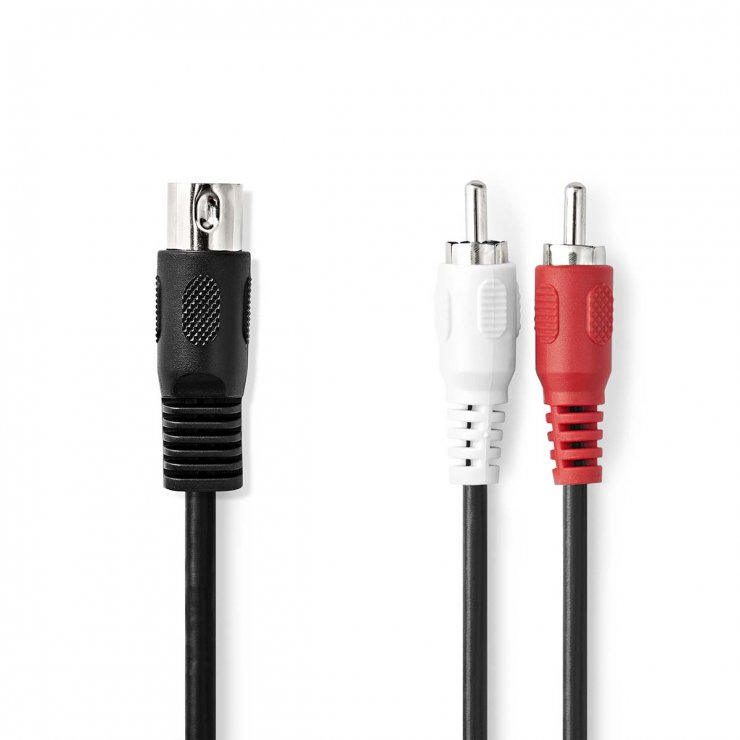 Cablu Audio DIN 5P la RCA 1m Nedis