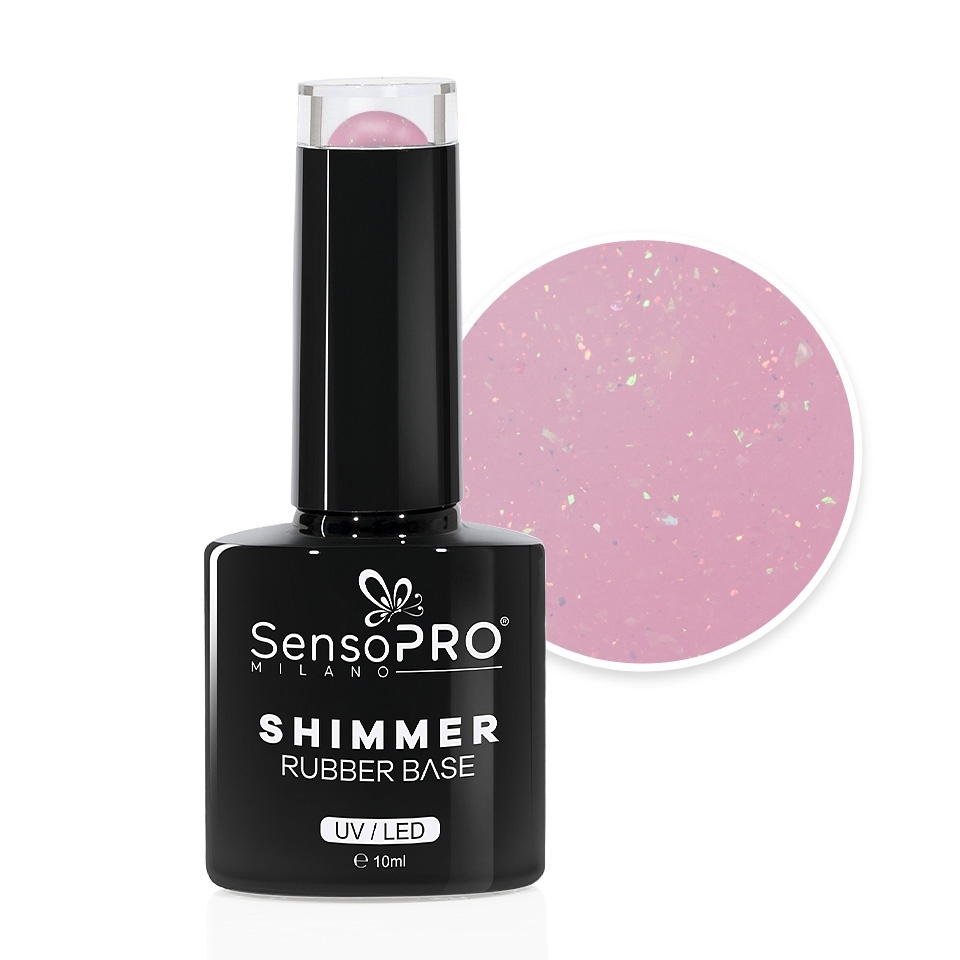 Shimmer Rubber Base SensoPRO Milano #69 Desert Rays, 10ml