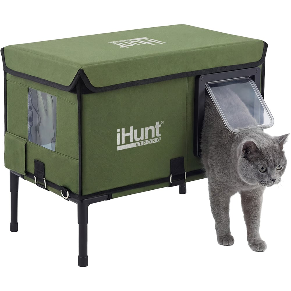 Căsuță pisici exterioară iHunt Kitty Warm House, 25W