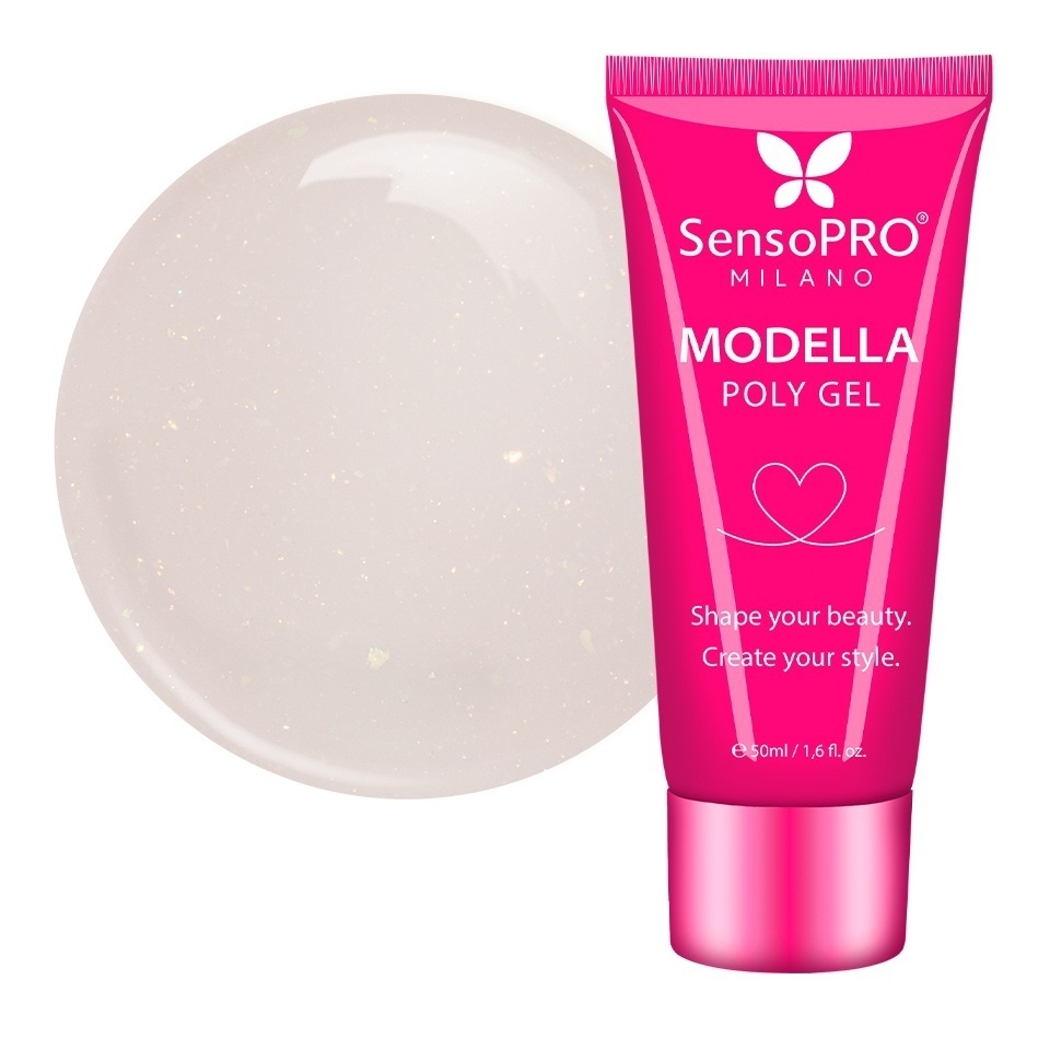 Polygel MODELLA SensoPRO Milano - Nude Mirage, 50ml