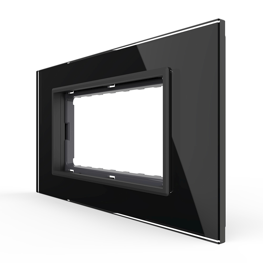 Rama Sticla Livolo 4 Module Standard Italian - imagine 5