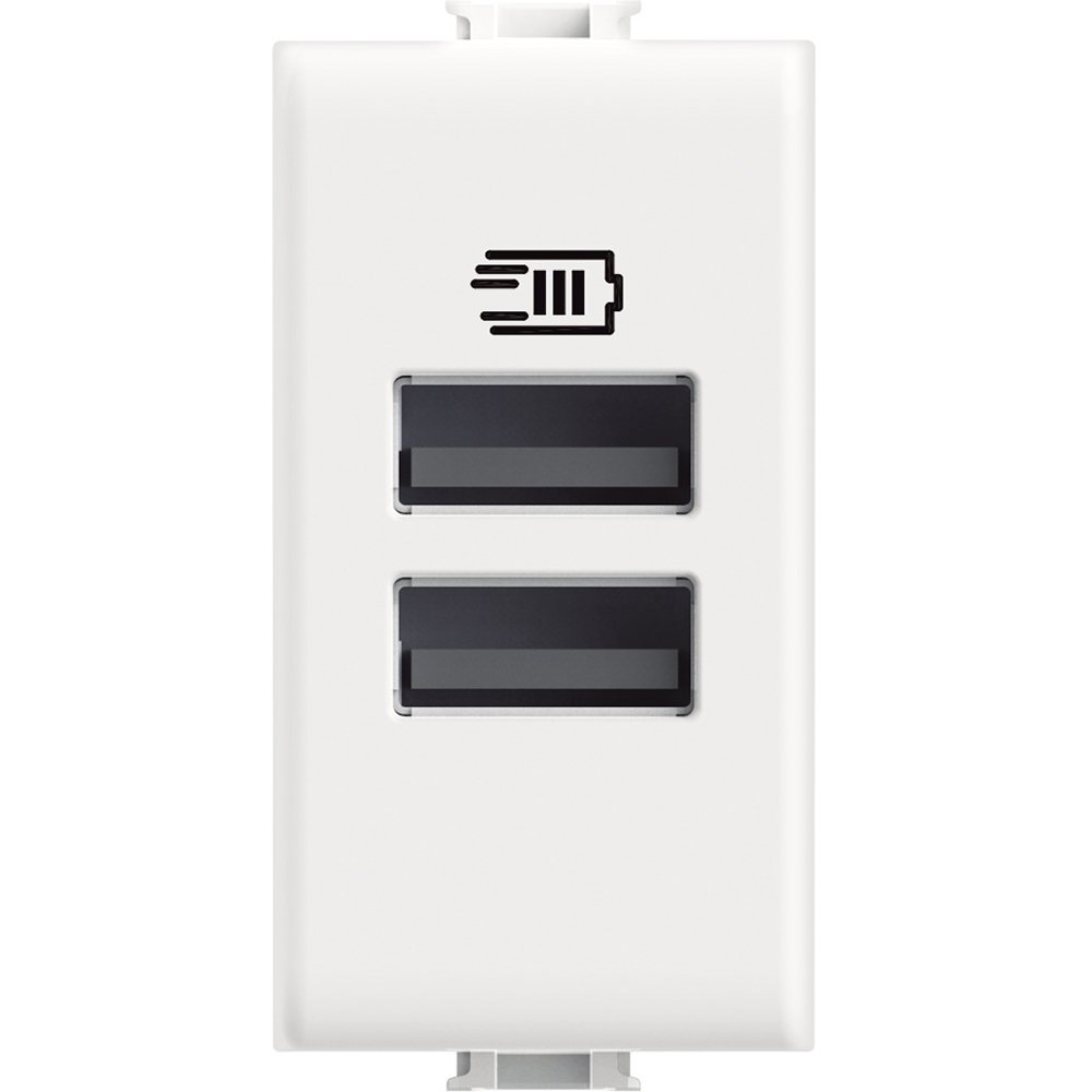 Încărcător USB Bticino Matix, 2 Porturi, 15W