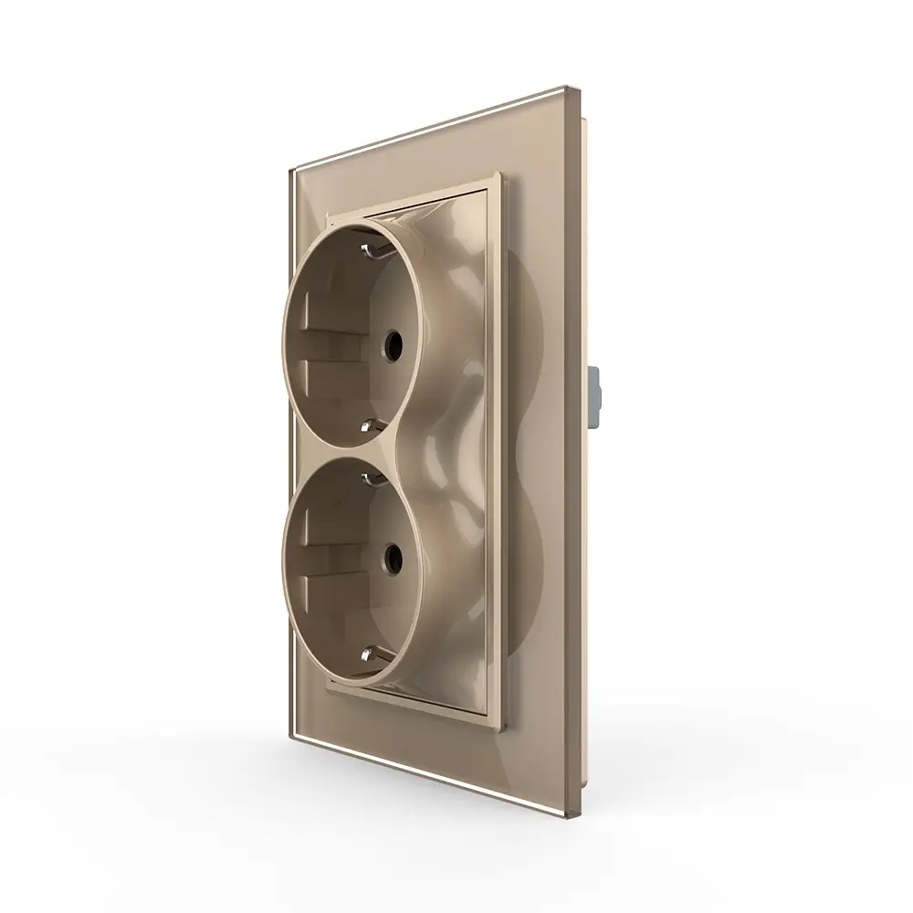 Priză Dublă Livolo Sticlă, Design Modern - imagine 9