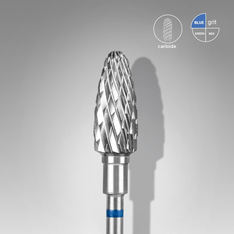Capăt freză carbid Staleks Expert medie 6 mm, formă porumb