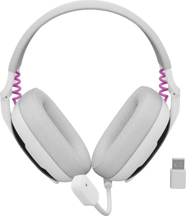 Casti Wireless Fury Fukiya F6 USB-C 40h Alb - Sunet Premium - imagine 2